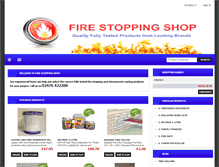 Tablet Screenshot of firestoppingshop.com